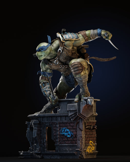 Leonardo - Tortues Ninja - 35 cm - Partie 1 du diorama