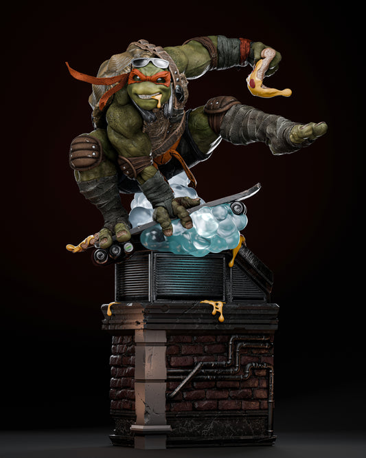 Michelangelo TMNT Ninja Turtle - Diorama - 52 cm