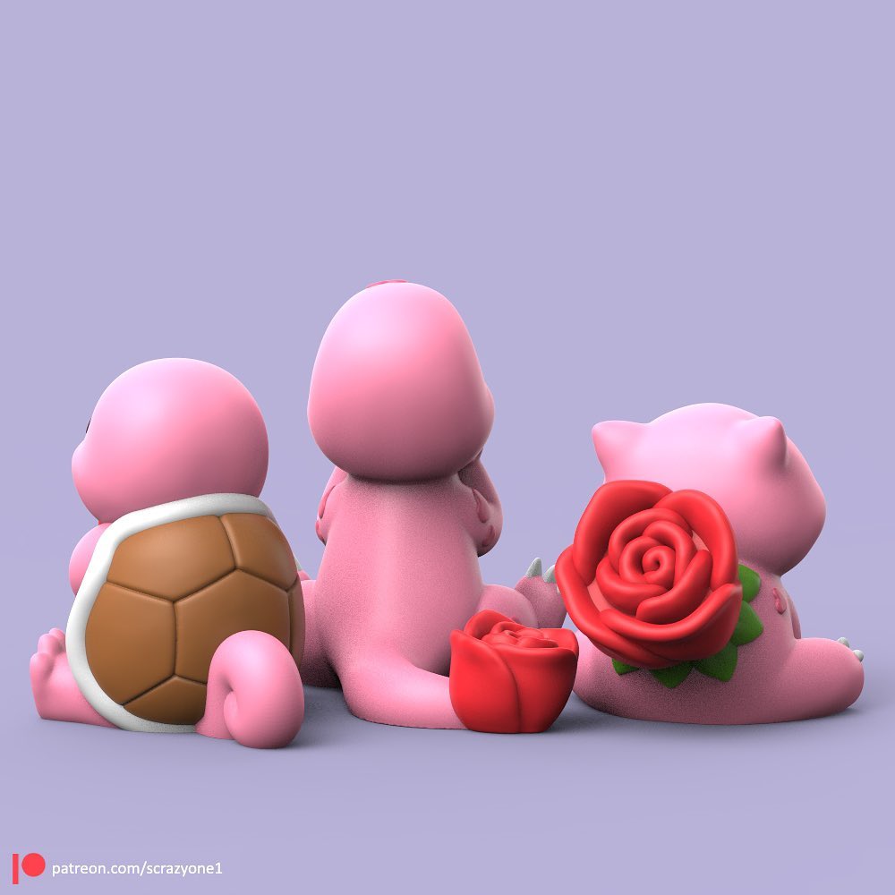 Pack San Valentín · Bulbasaur Charmander Squirtle
