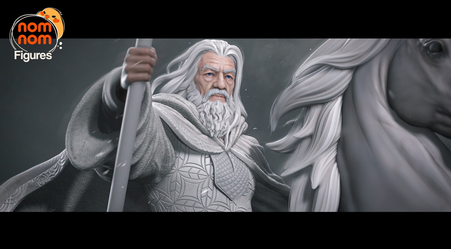 GANDALF THE WHITE · The Lord of the Rings · Nomnom Figures · 1:10 Scale 292mm