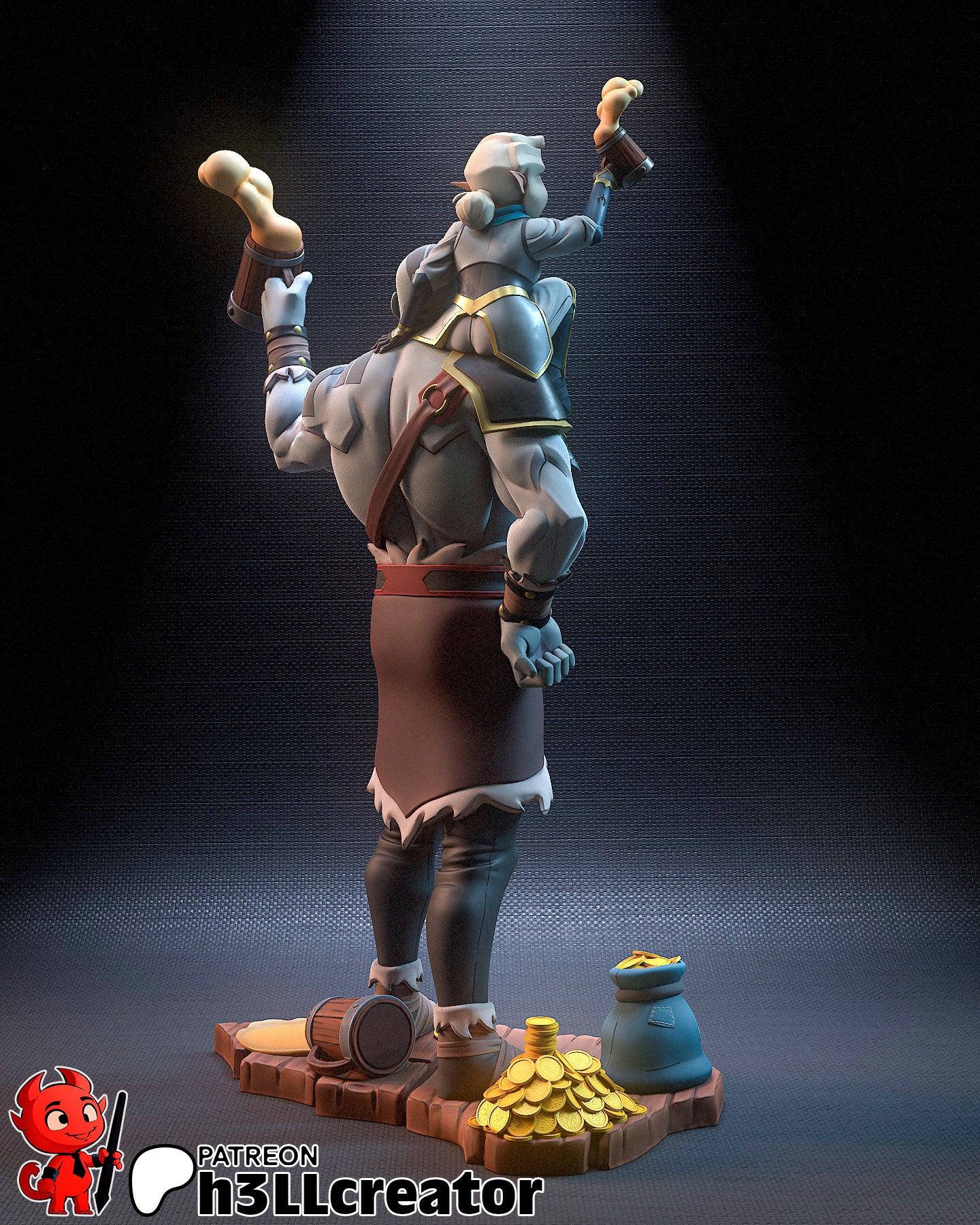 Grog et brochet - Vox Machina - 300 mm