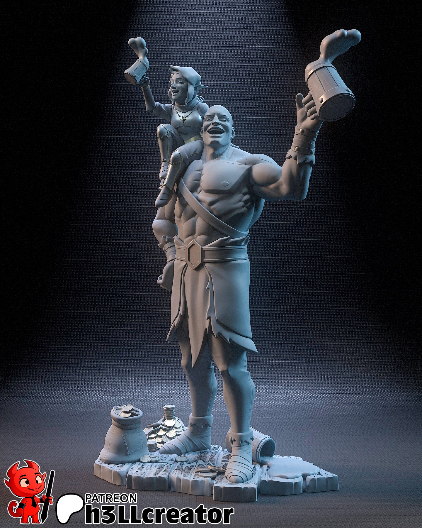 Grog et brochet - Vox Machina - 300 mm