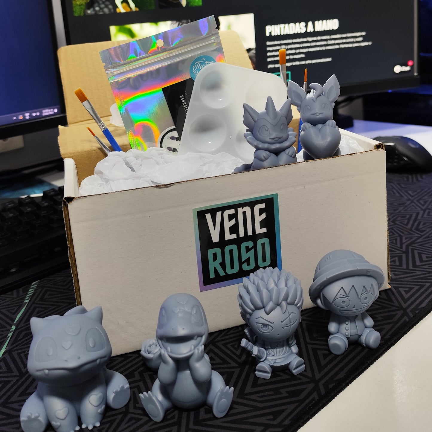 ¡Cread Juntos! Pack de Figuras para Pintar en Pareja