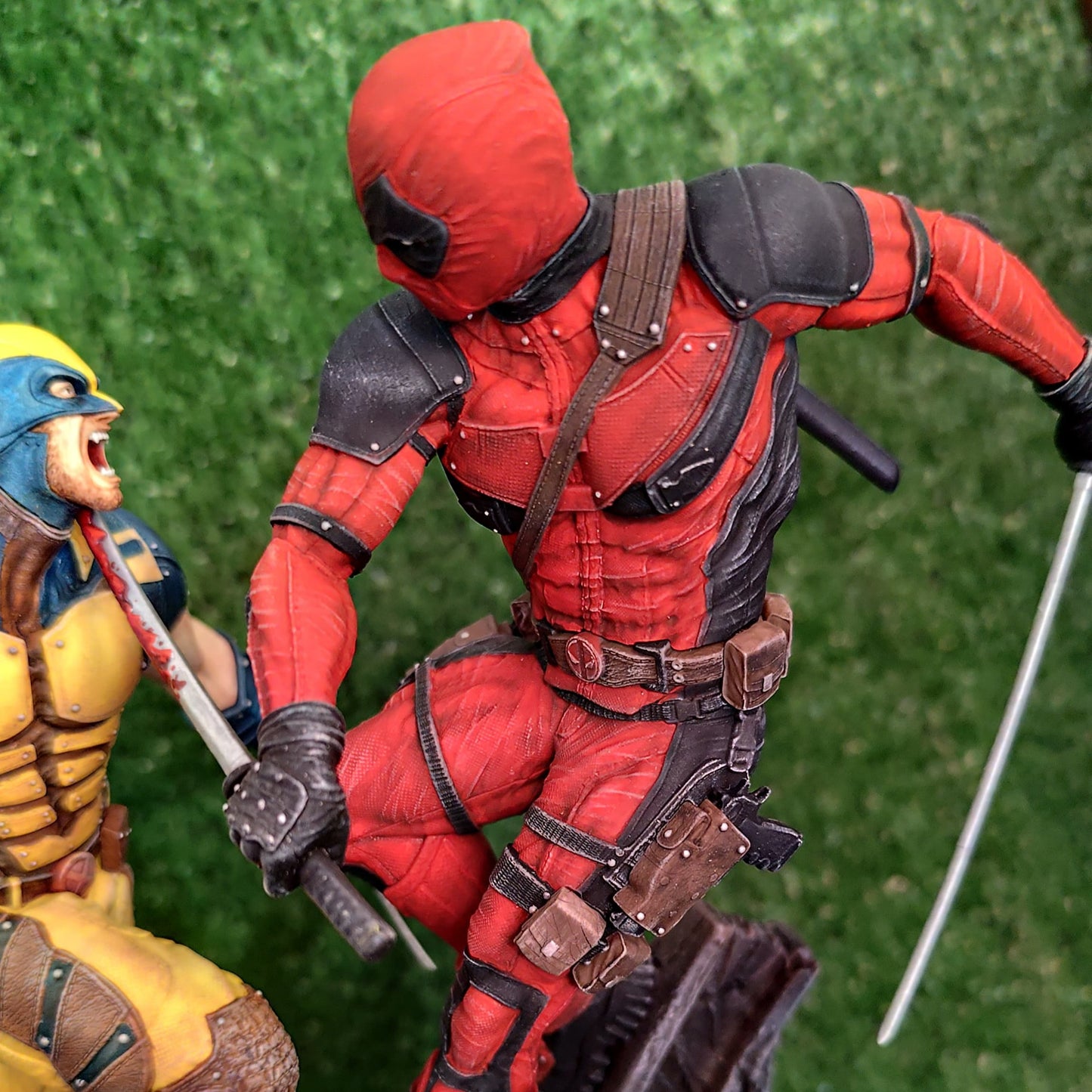 Deadpool & Wolverine · Figura 3D Pintada Resina · Escala 1/10 · 262mm· Fan Art de Sanix3D · Coleccionables · Figurilla · Escultura