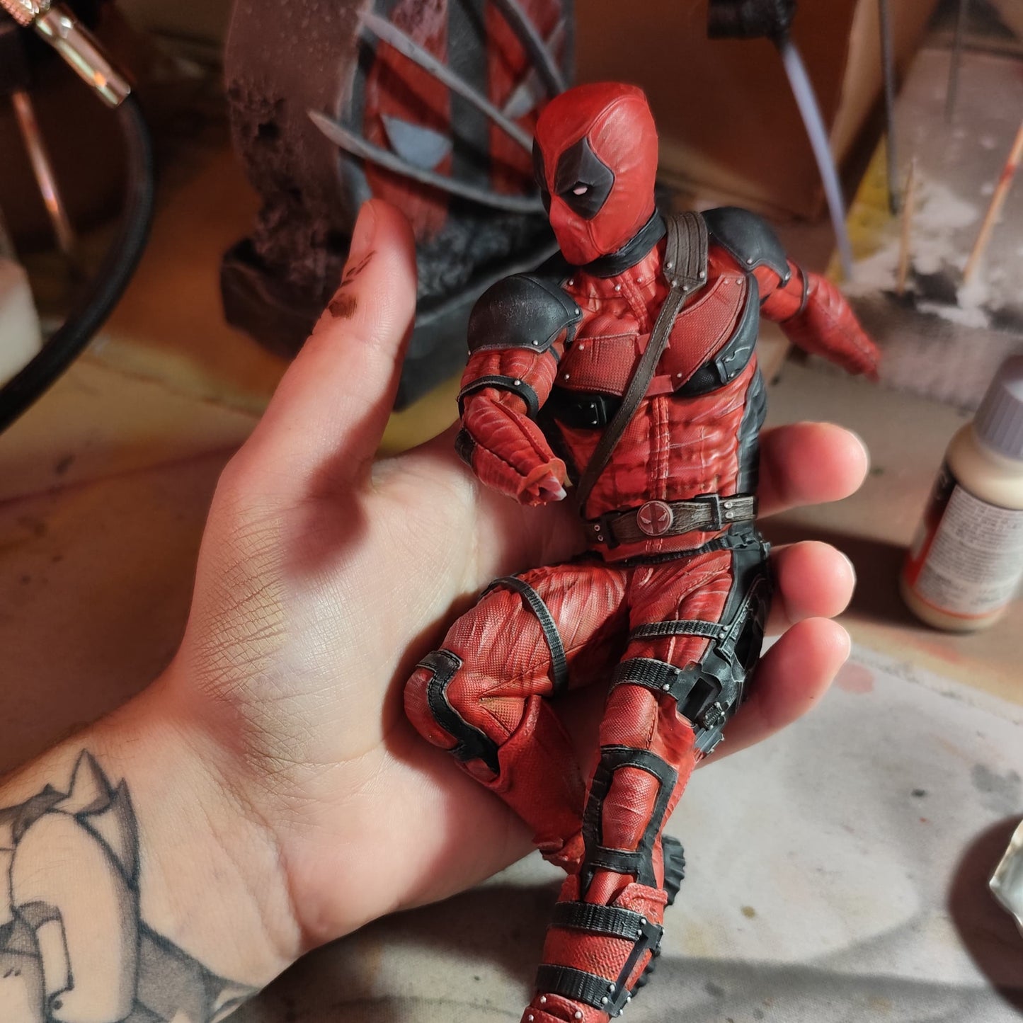 Deadpool & Wolverine · Figura 3D Pintada Resina · Escala 1/10 · 262mm· Fan Art de Sanix3D · Coleccionables · Figurilla · Escultura