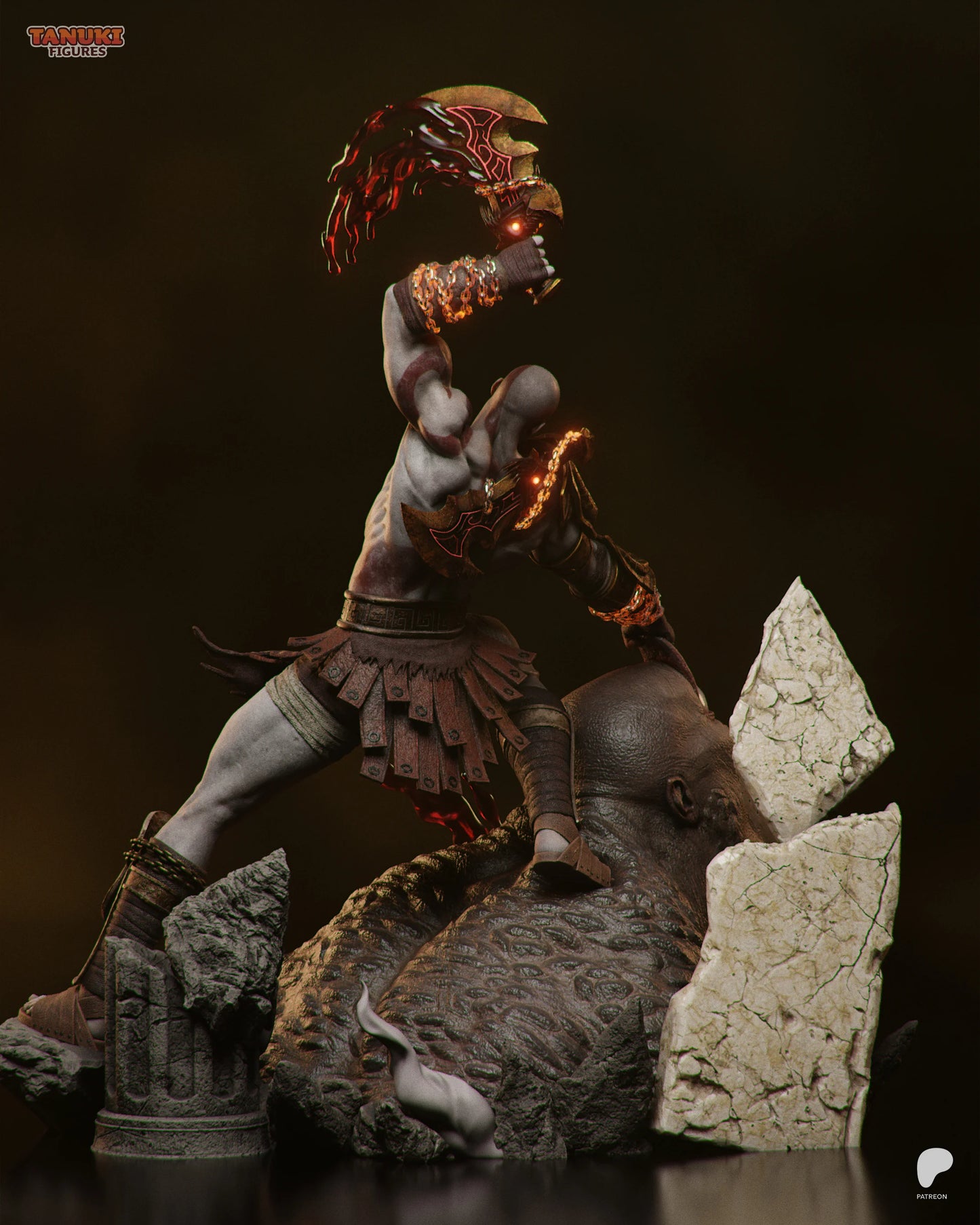 Kratos VS Cyclops · God Of War · 55.5 cm