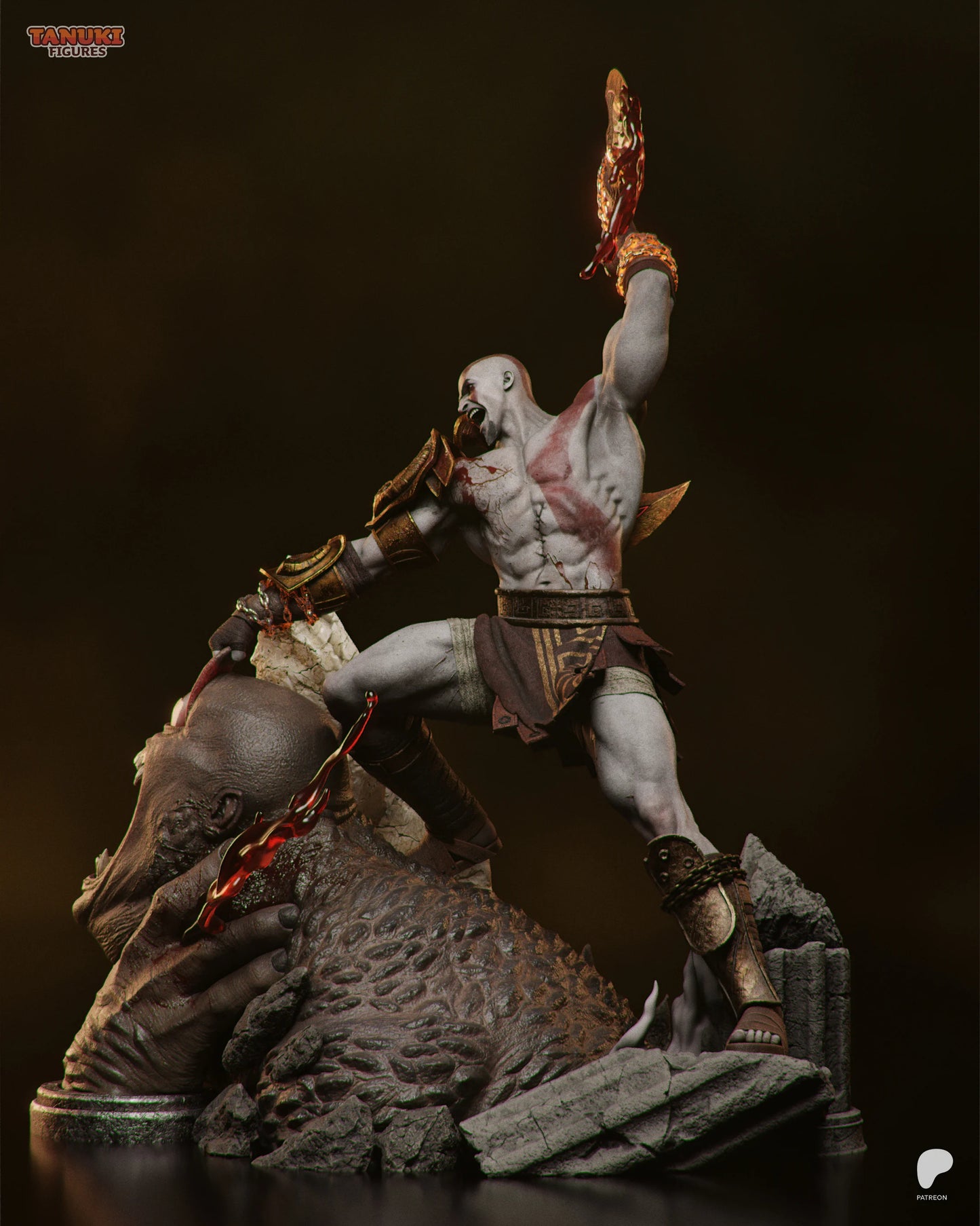 Kratos VS Cyclops · God Of War · 55.5 cm