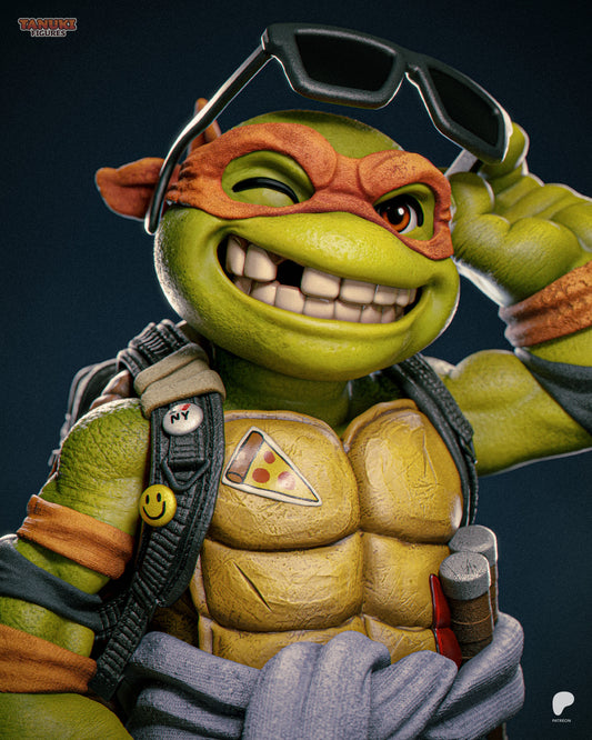 Michelangelo - Tortues Ninja - Dessin animé - 20 cm