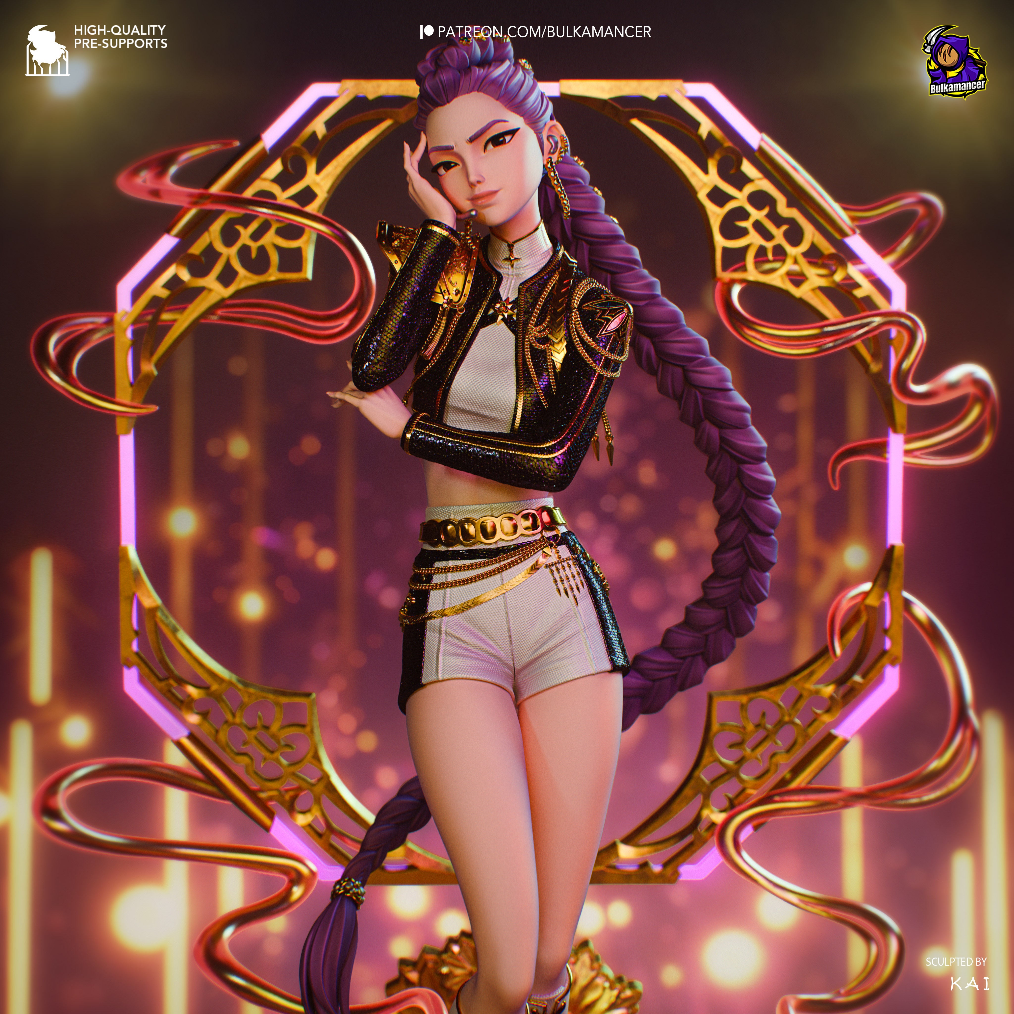 Rumi様 Rumi Figure (Golden) | KPop Demon Hunters | 300mm – Veneroso Figures