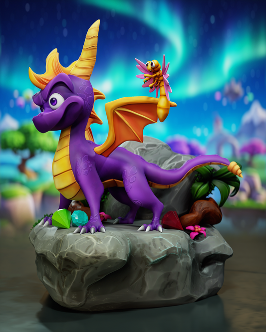 El Joven Dragón Púrpura - 25 cm