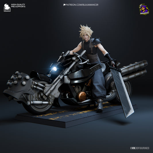Cloud Strife in Hardy-Daytona - Final Fantasy VII - 30 cm