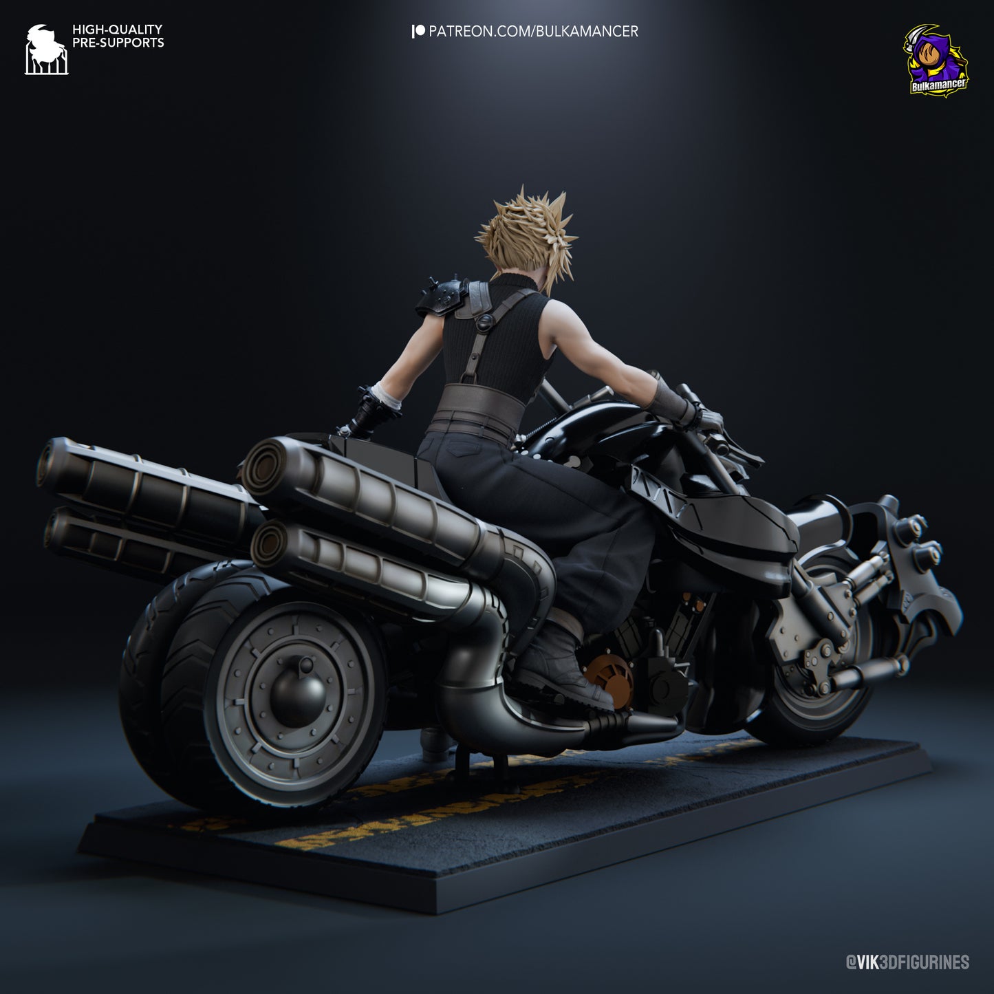Cloud Strife in Hardy-Daytona - Final Fantasy VII - 30 cm