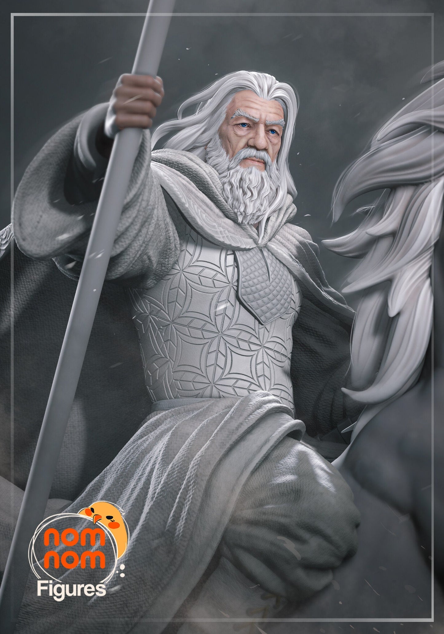 GANDALF THE WHITE · The Lord of the Rings · Nomnom Figures · 1:10 Scale 292mm