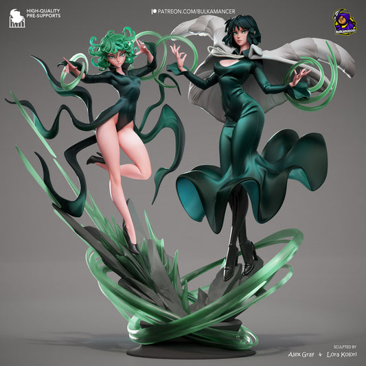 Fubuki et Tatsumaki - One Punch Man - 35 cm