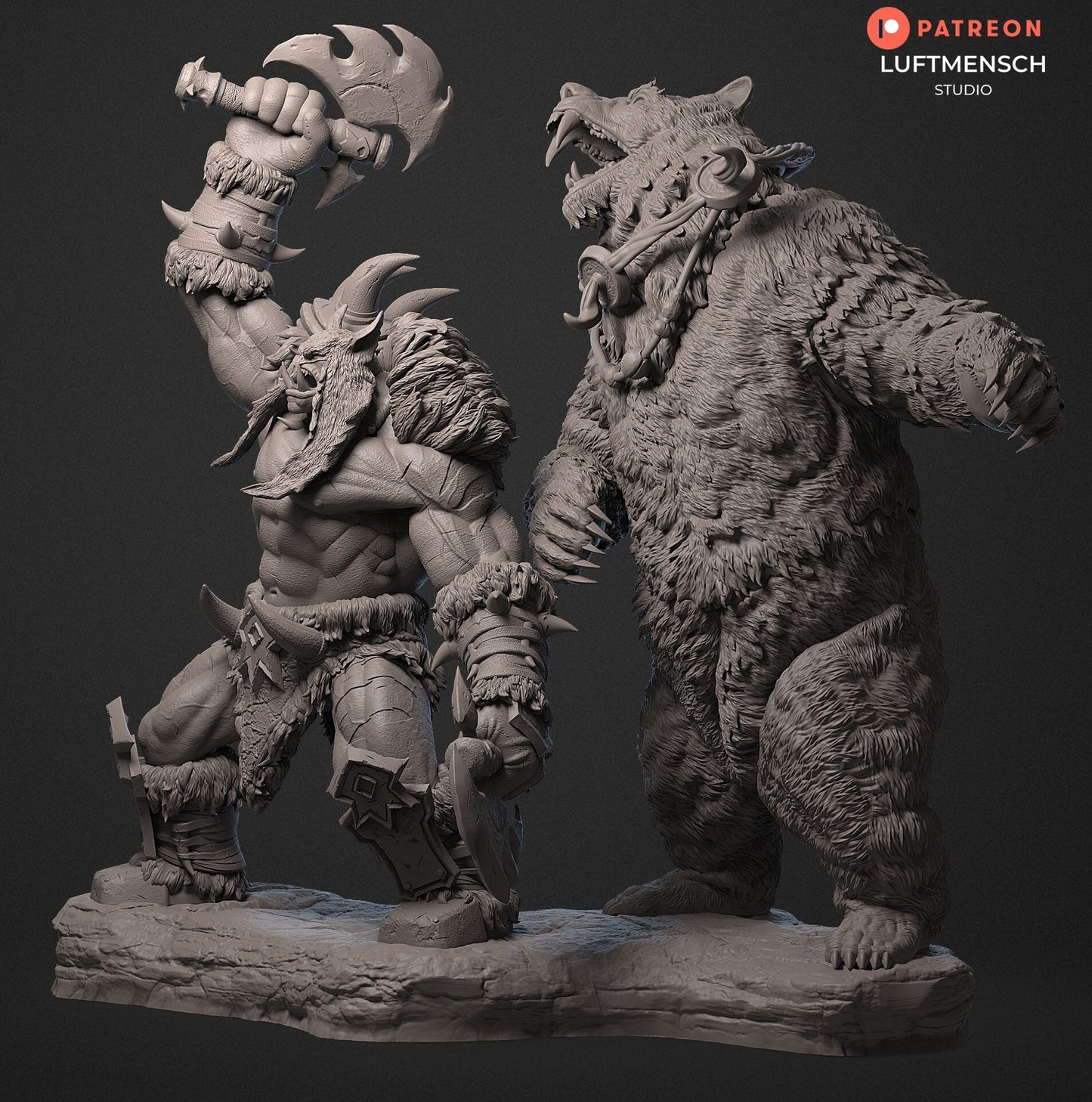 REXXAR Y MISHA · World Of Warcraft · 255mm