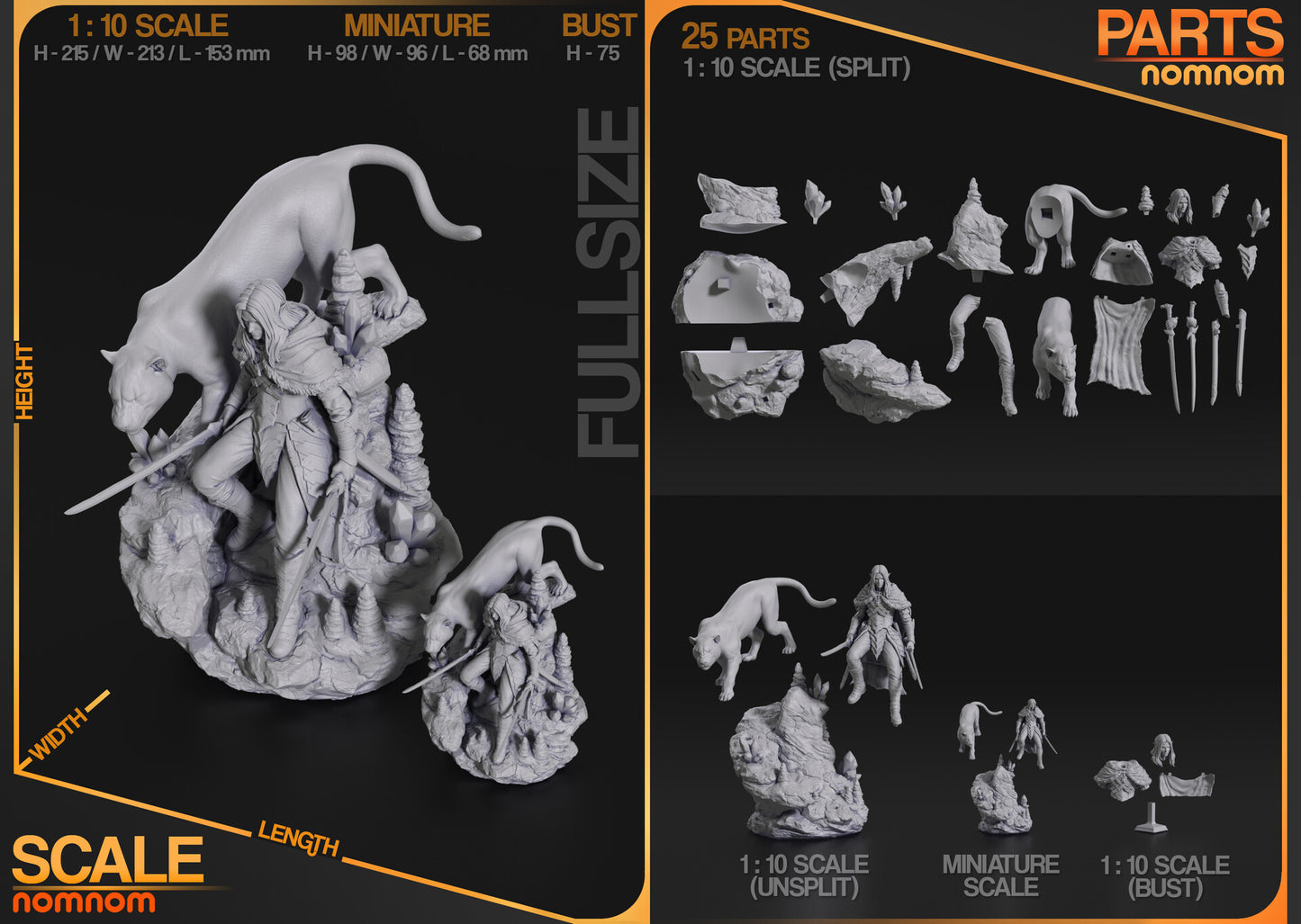 Drizzt DoUrden · BALDUR'S GATE 3 · 1:10 Scale