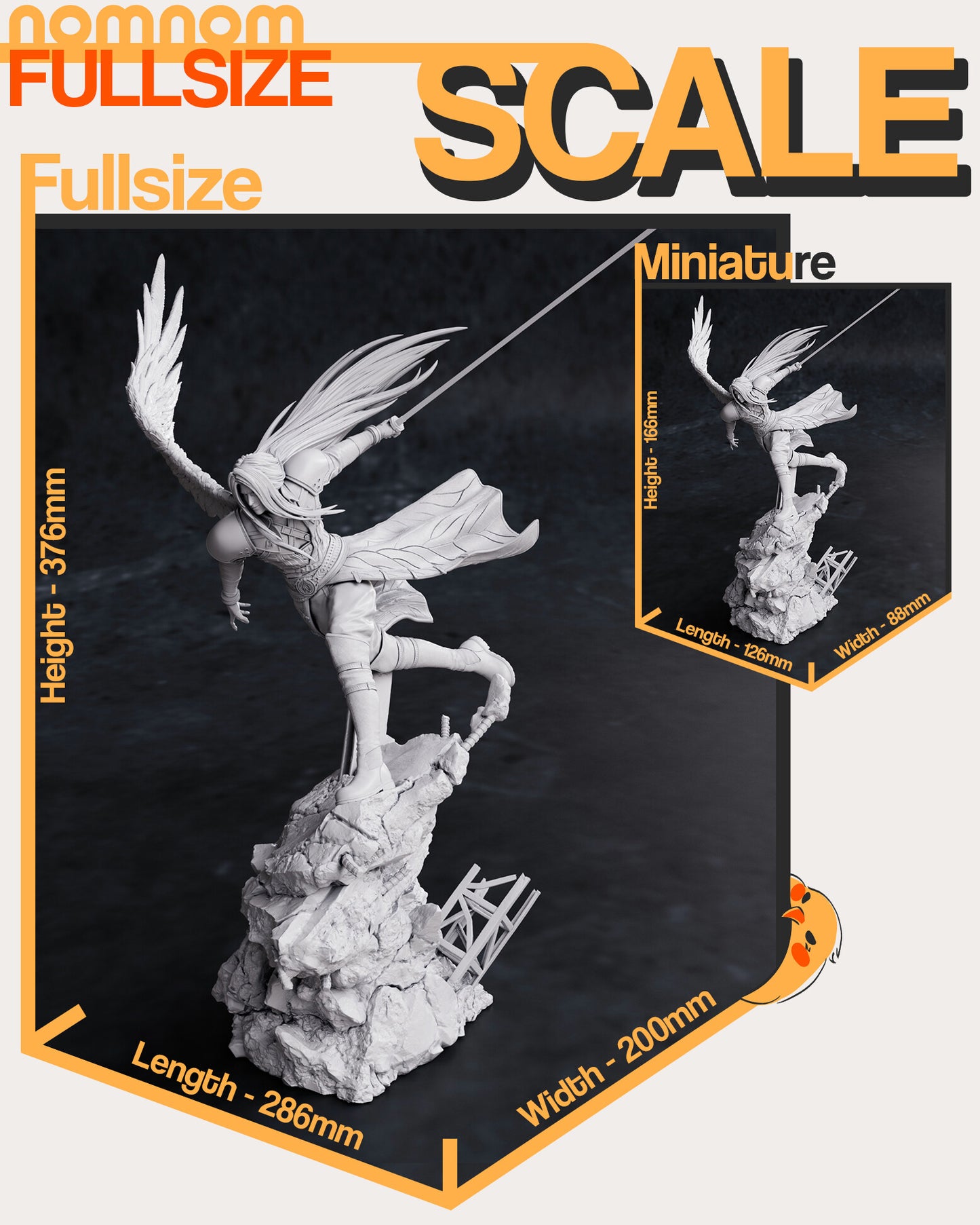 Sephiroth · FINAL FANTASY VII · NomNom Figure 376mm and 166mm