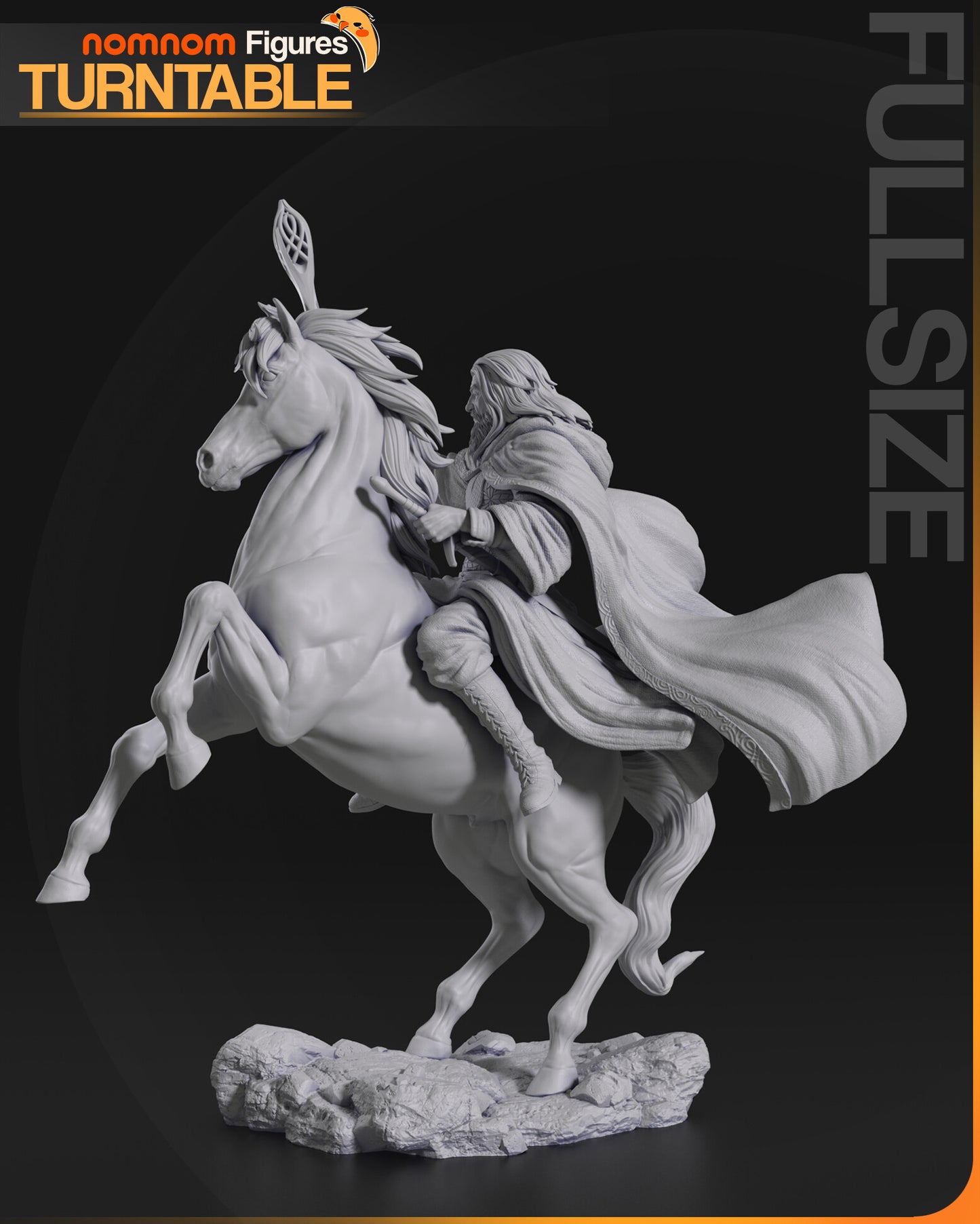 GANDALF THE WHITE · The Lord of the Rings · Nomnom Figures · 1:10 Scale 292mm