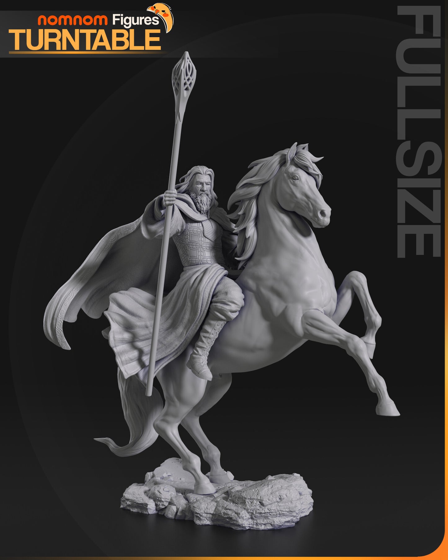 GANDALF THE WHITE · The Lord of the Rings · Nomnom Figures · 1:10 Scale 292mm