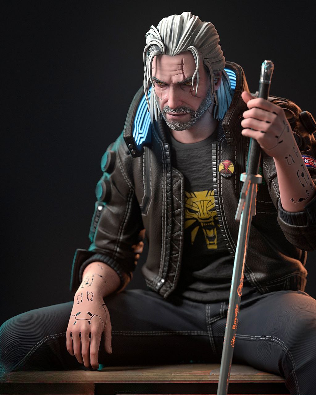 Silverronin aka Geralt from Cyberpunk 2077 · 1:6 scale