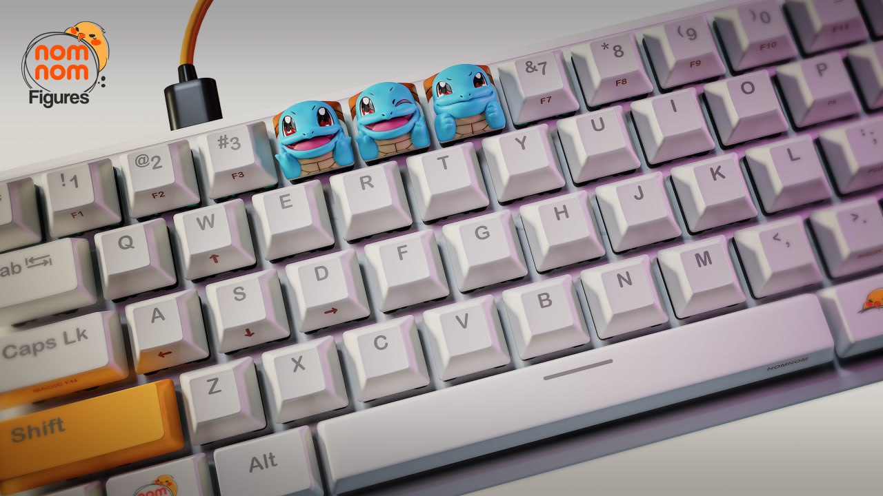 Keycaps Pokemon · Bulbasaur Charmander Squirtle