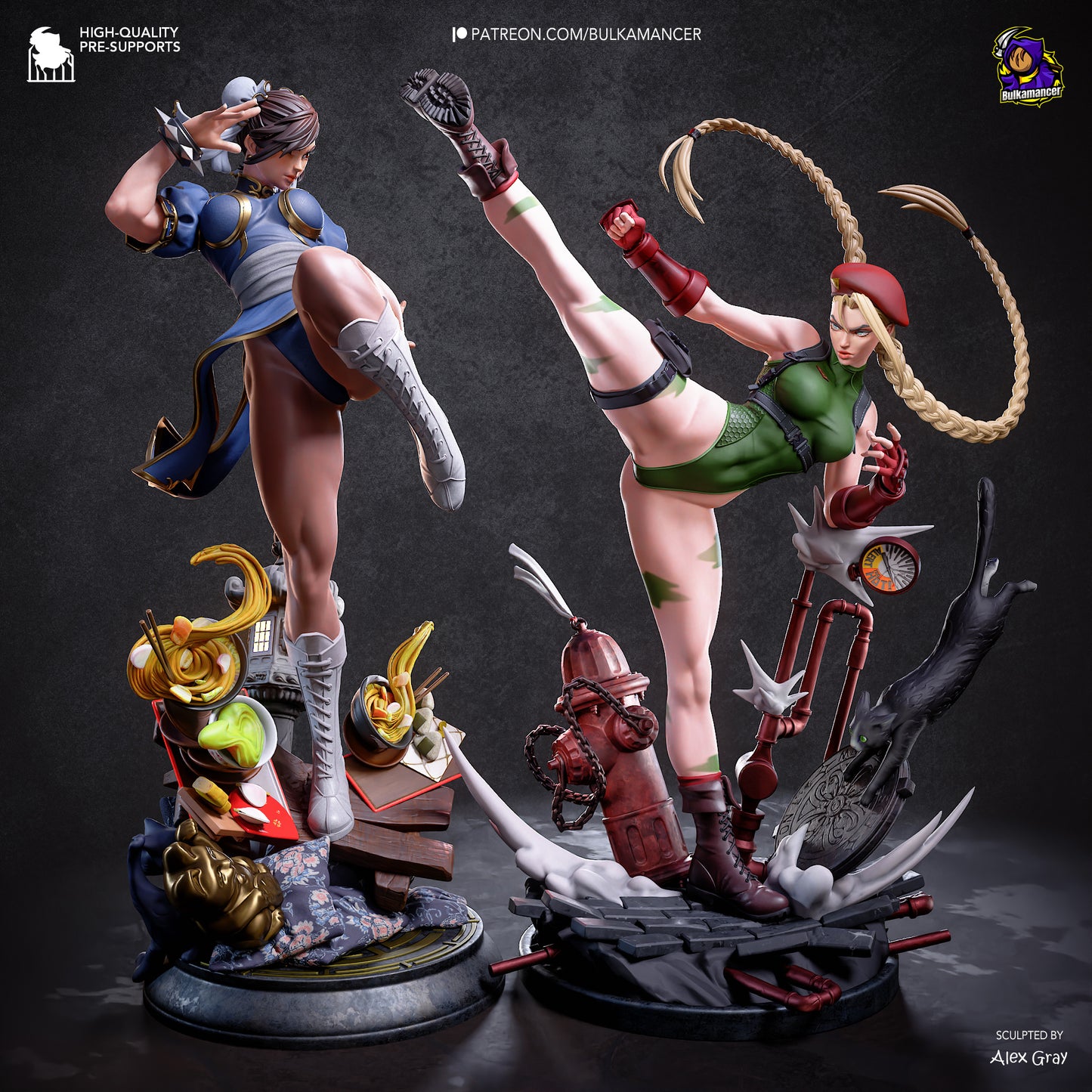 Chun-Li - Street Fighter - Parte 2 de diorama - 24,9 cm