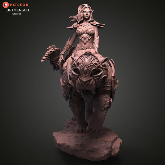 Tyrande And Ashalah - WORLD OF WARCRAFT - 21.8 cm and 34.9 cm