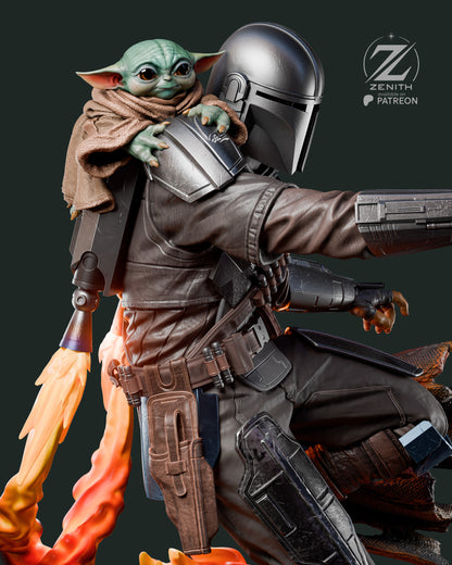 MANDALORIAN Y GROGU - 30,3 cm