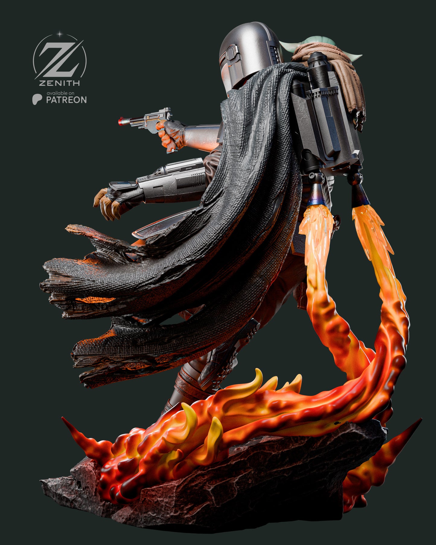 MANDALORIAN Y GROGU - 30,3 cm