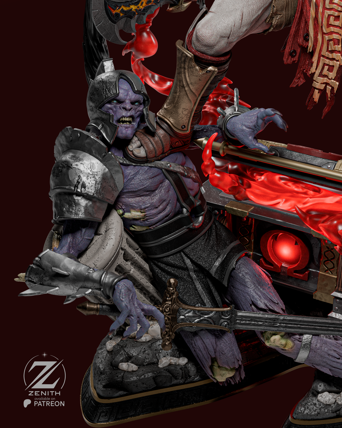 Kratos – Rage déchaînée - 40 cm - AVEC LED