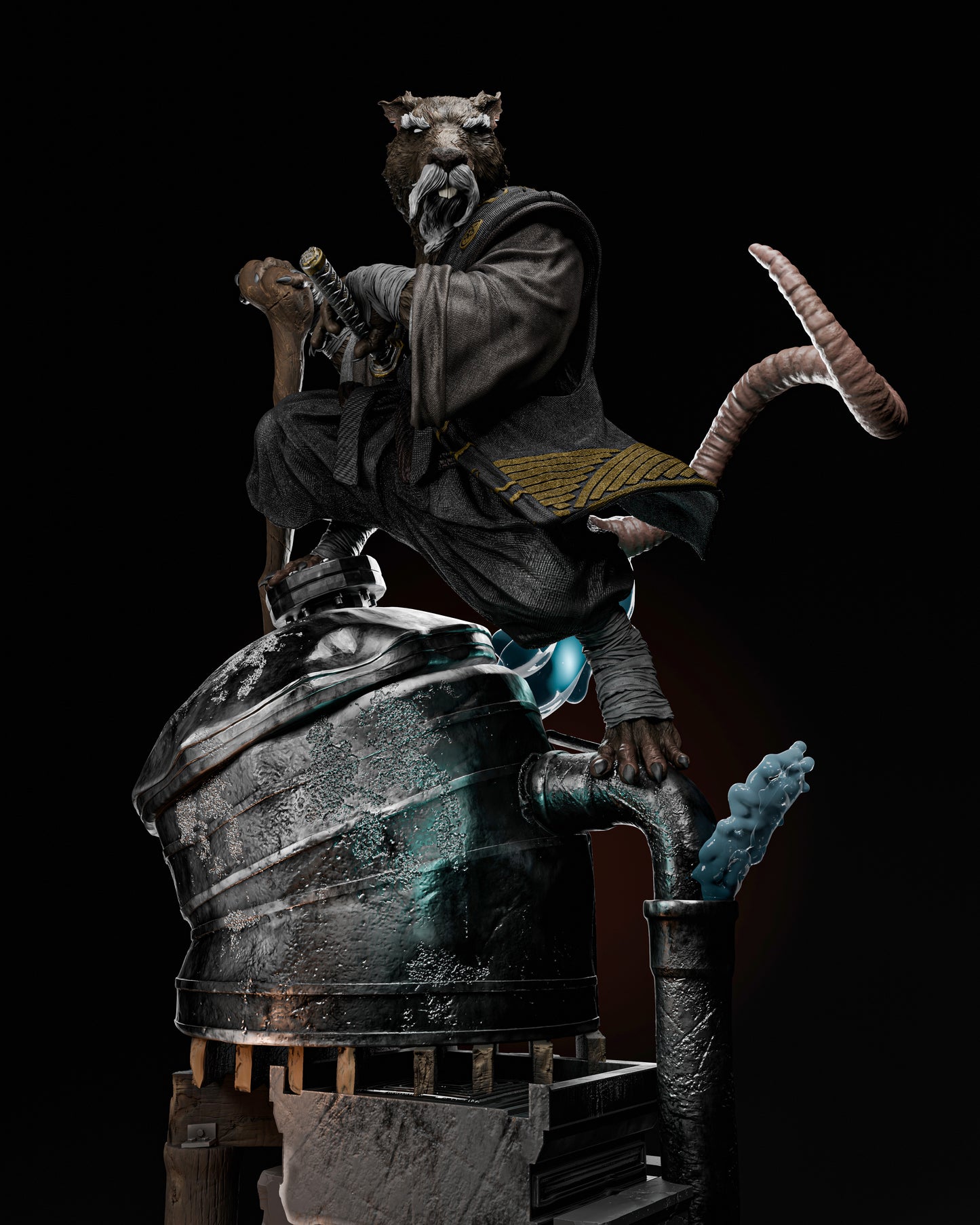 Maître Splinter TMNT - 52 cm