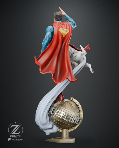 SUPERMAN AND KRYPTO - 49.7 cm