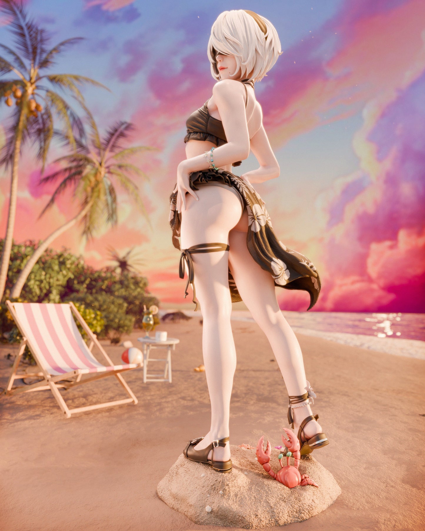 2B Swimsuit - NieR: Automata