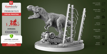 Diorama de Jurassic Park - 1:20