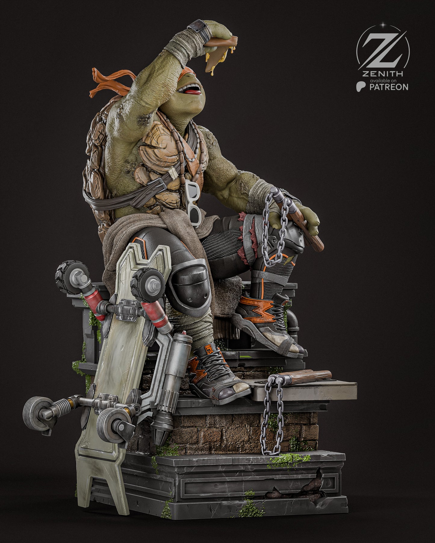 Michelangelo - TMNT - Teenage Mutant Ninja Turtles - 35.9 cm