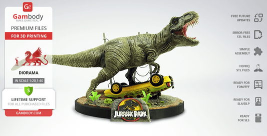 Diorama de Jurassic Park - 1:20