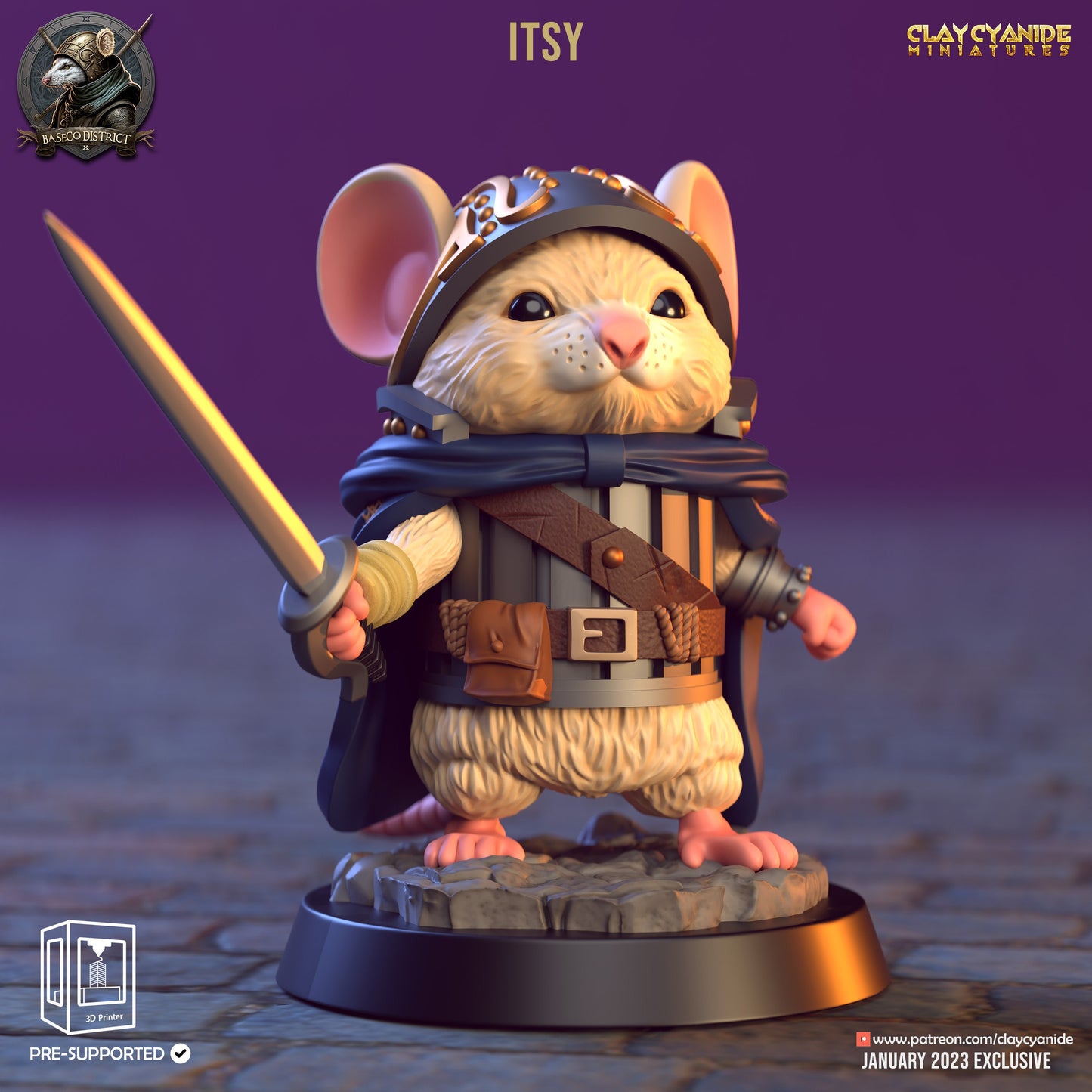 MINI-MICE souris héros D&amp;D 5e, Pathfinder et jeu de rôle 32mm