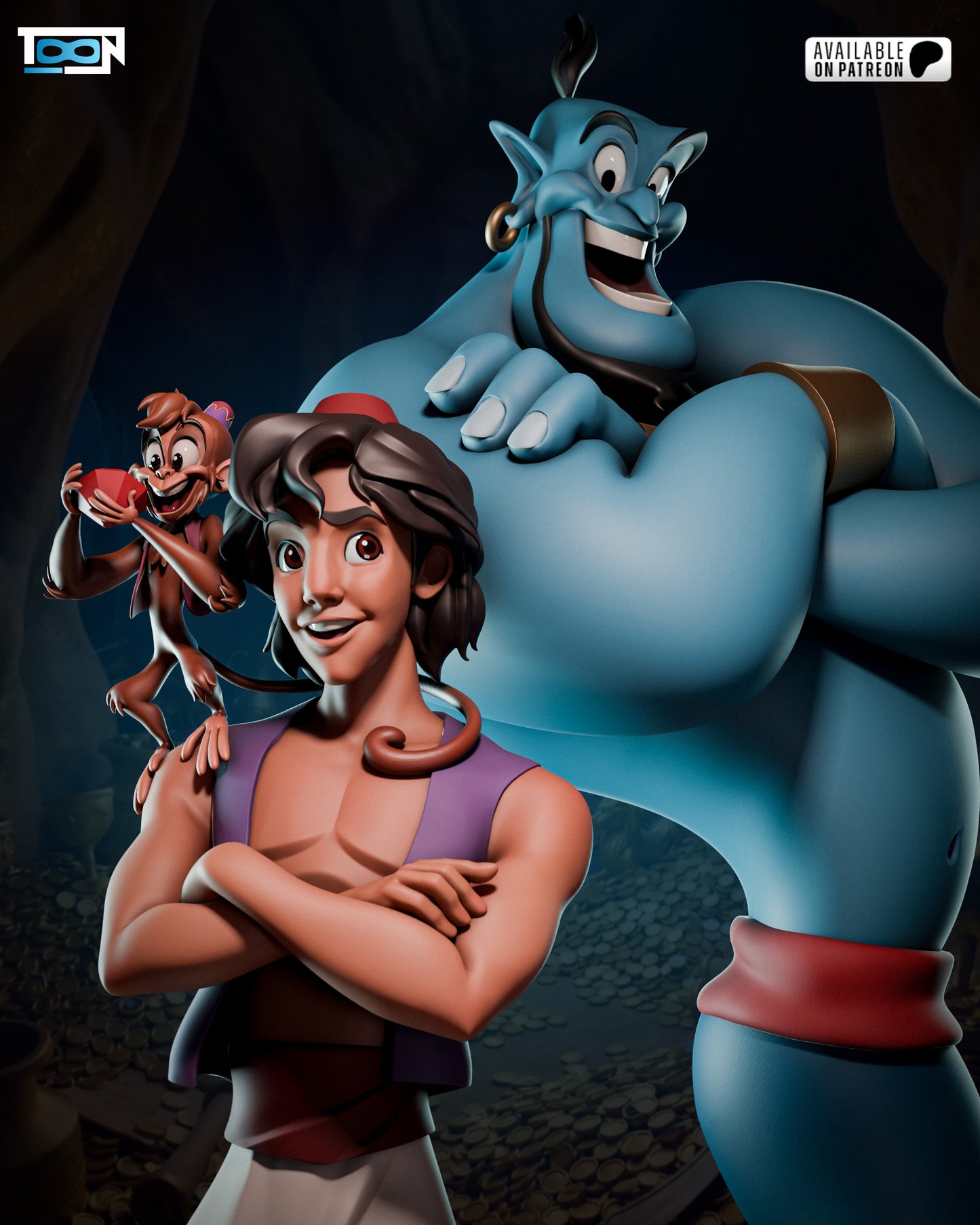 Aladdin and Genie- Aladdin - Escala 1:6