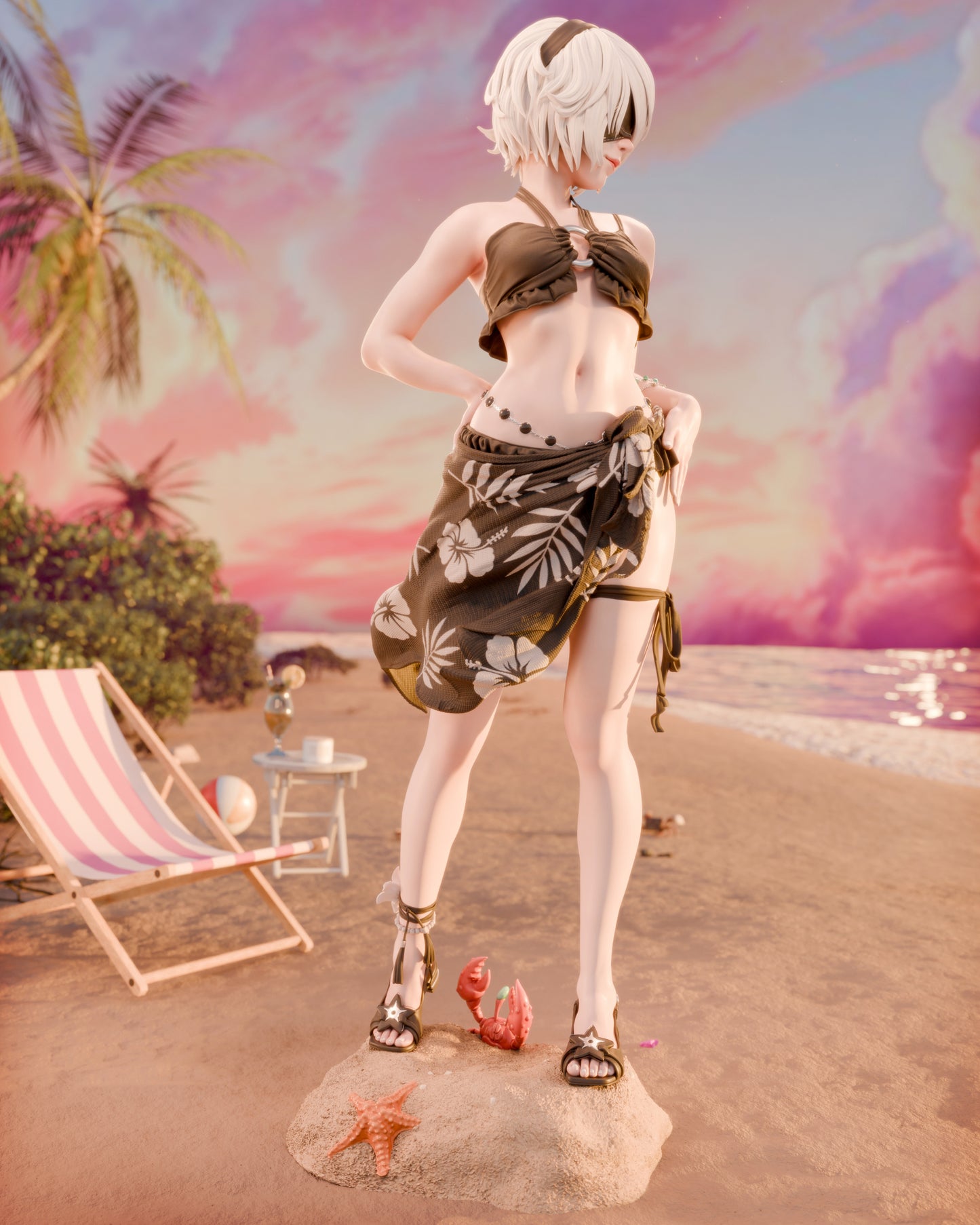 2B Swimsuit - NieR: Automata