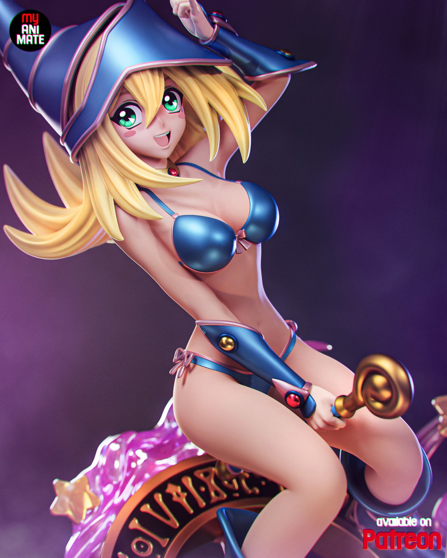 Dark Magician Girl - Yu Gi Oh - 9.96 in