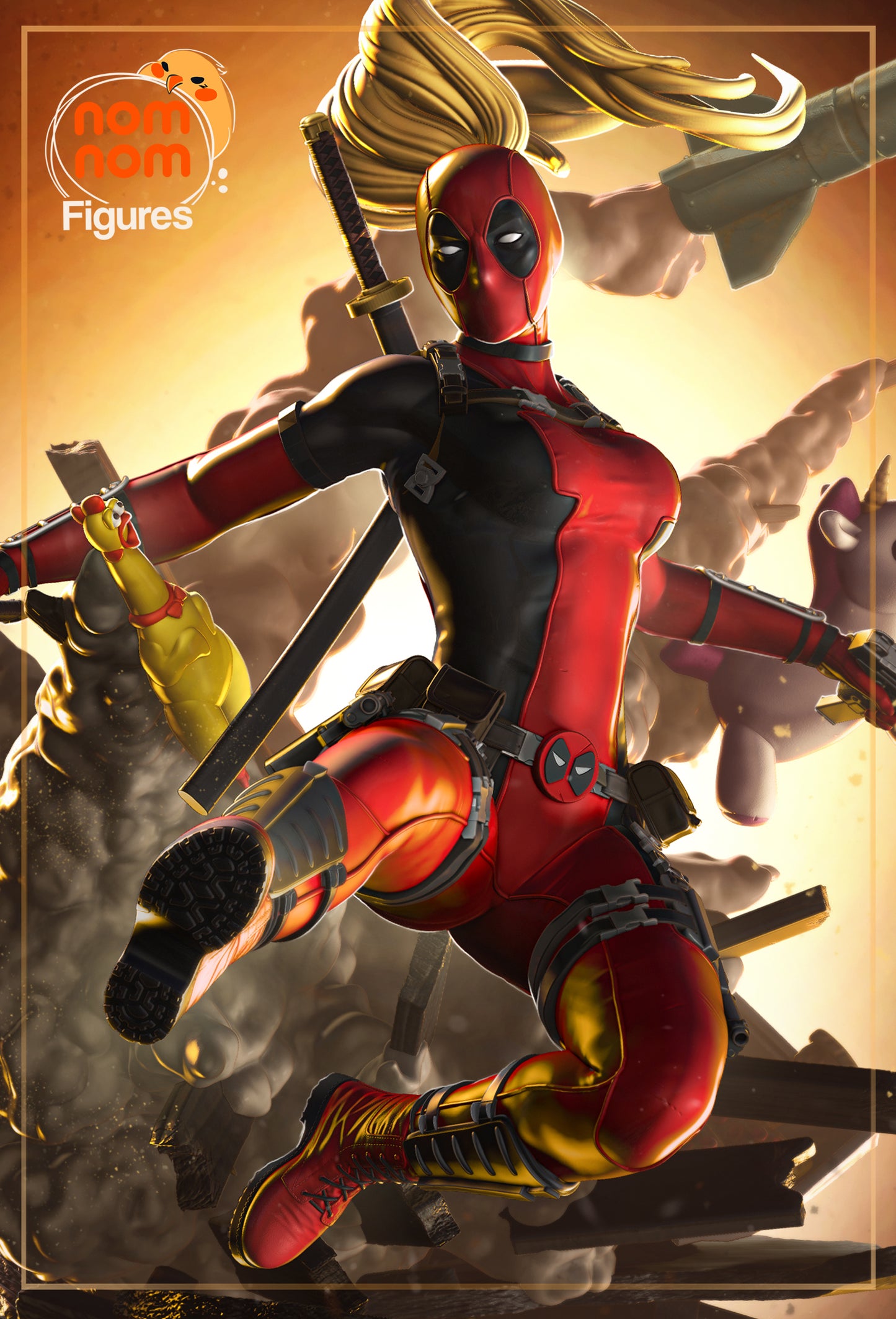 LADY DEADPOOL - 30 cm