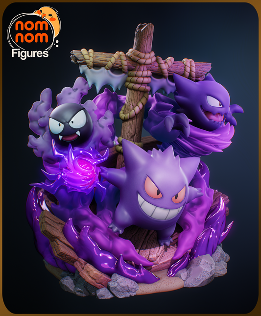 Ectoplasma - Diorama Fantôme - Pokémon
