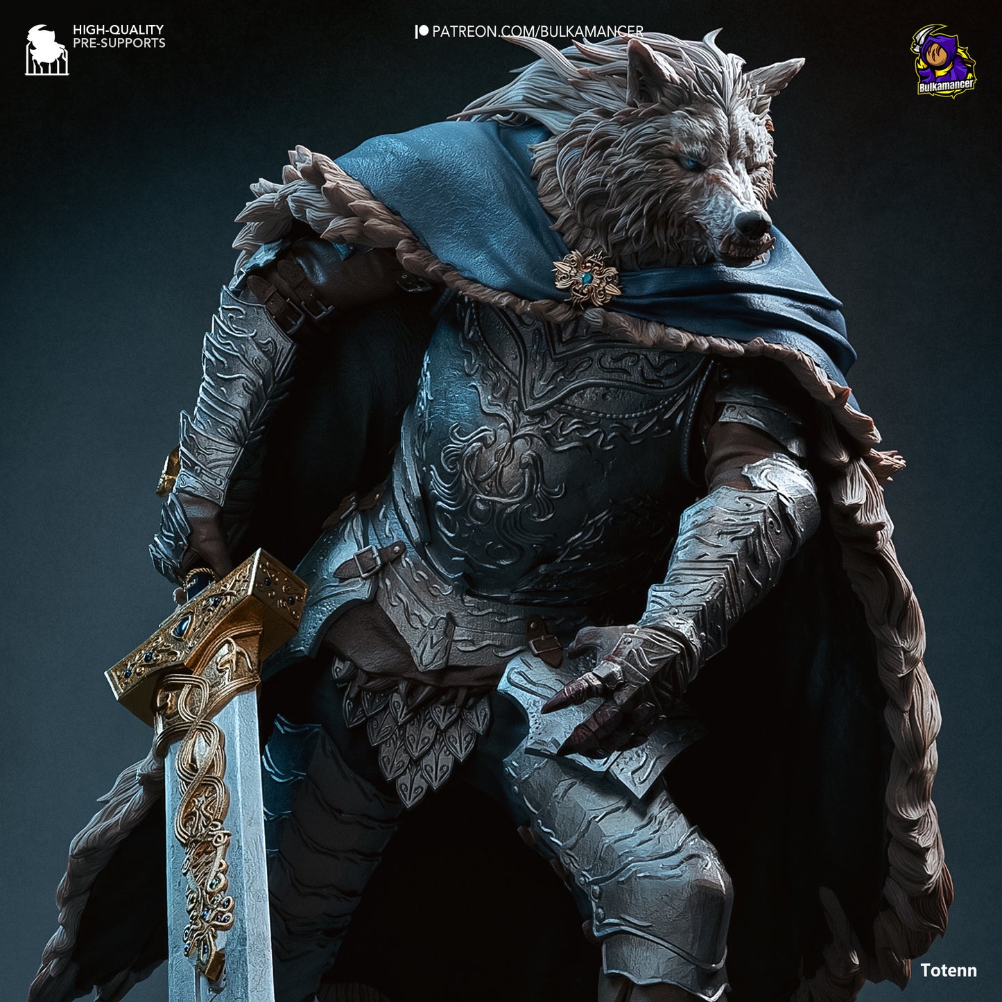 El Caballero Lobo - 25 cm