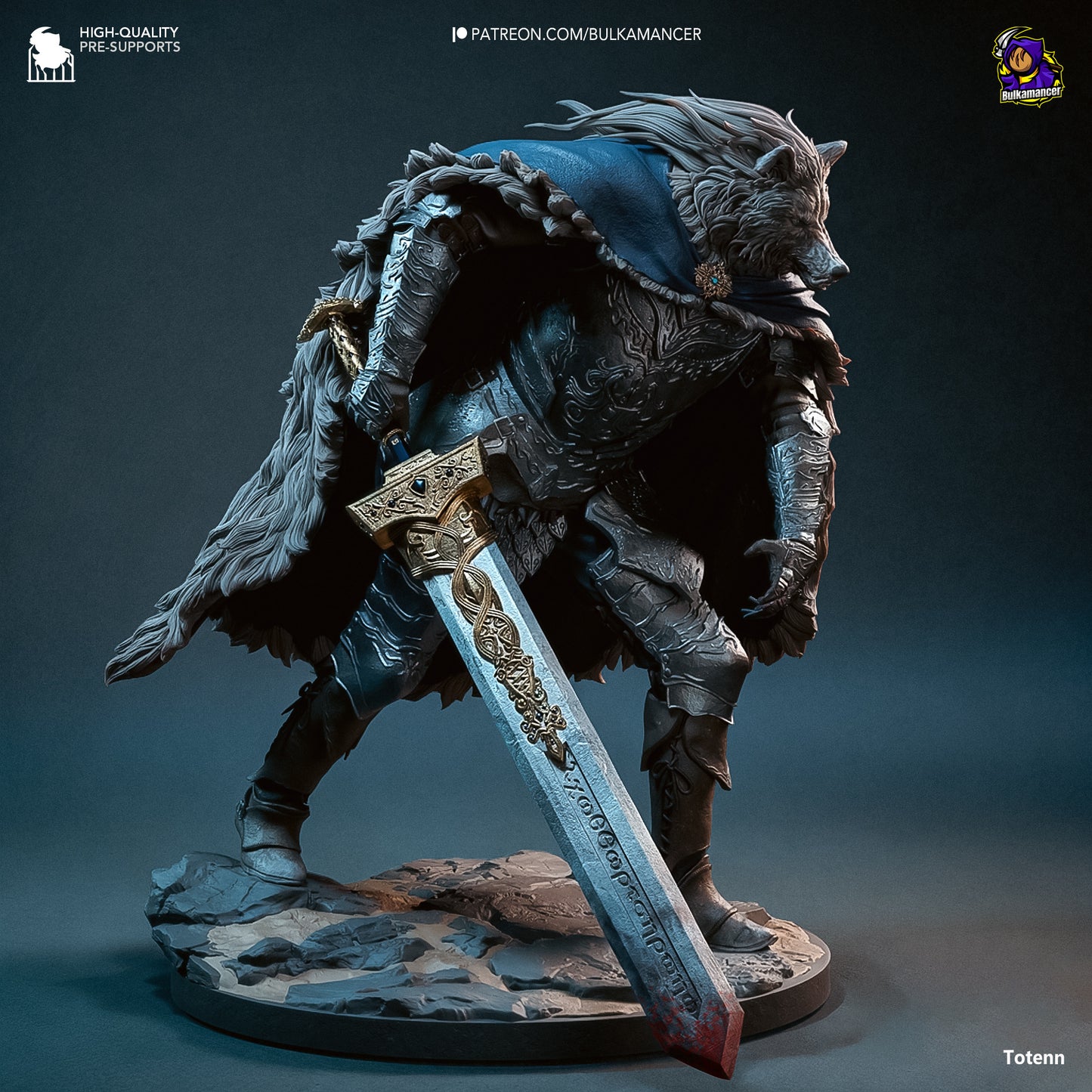 El Caballero Lobo - 25 cm