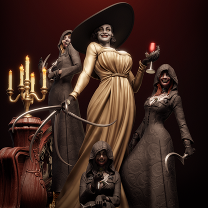 Lady Dimitrescu Diorama - Resident Evil - Escala 1:6