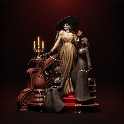 Lady Dimitrescu Diorama - Resident Evil - Escala 1:6