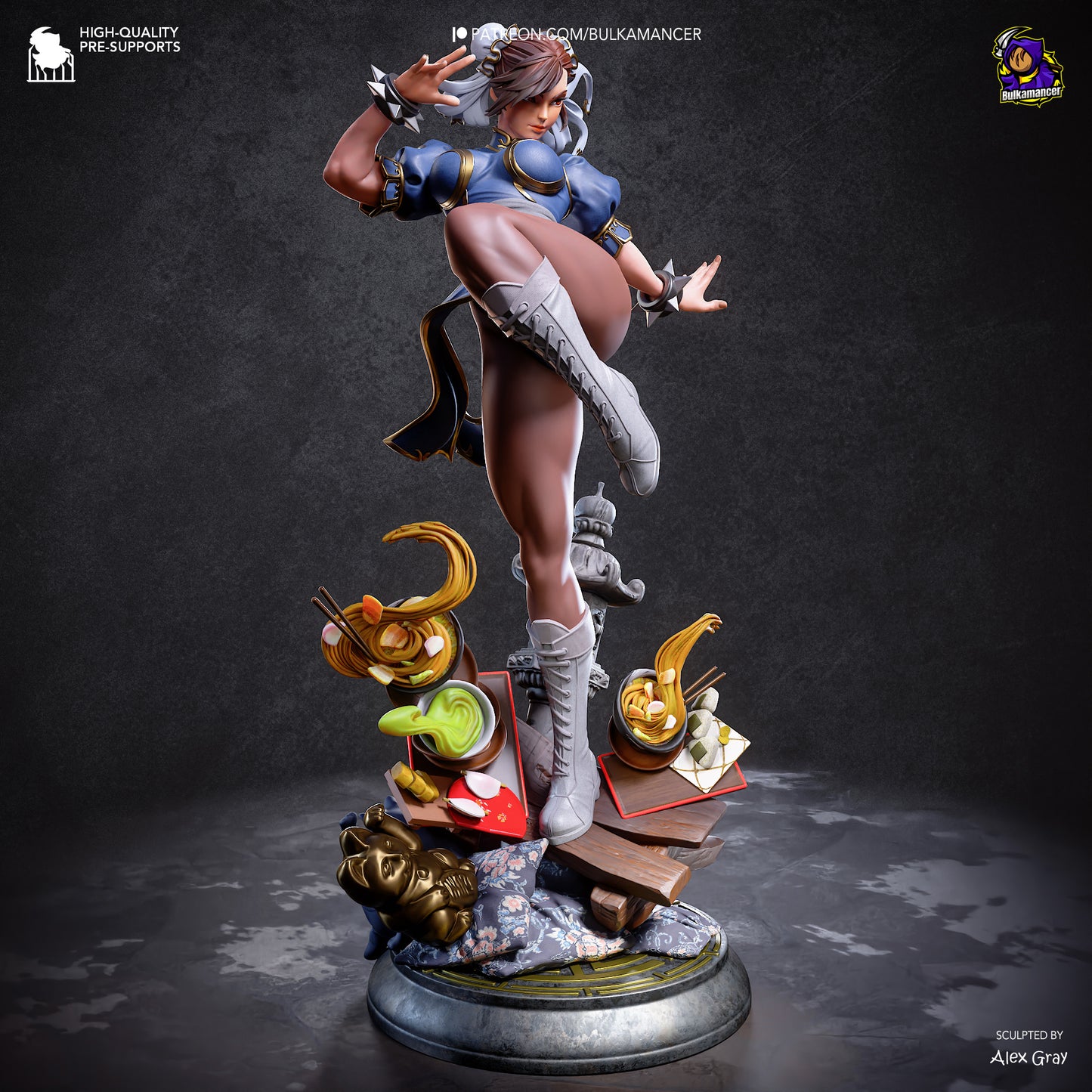 Chun-Li - Street Fighter - Parte 2 de diorama - 24,9 cm