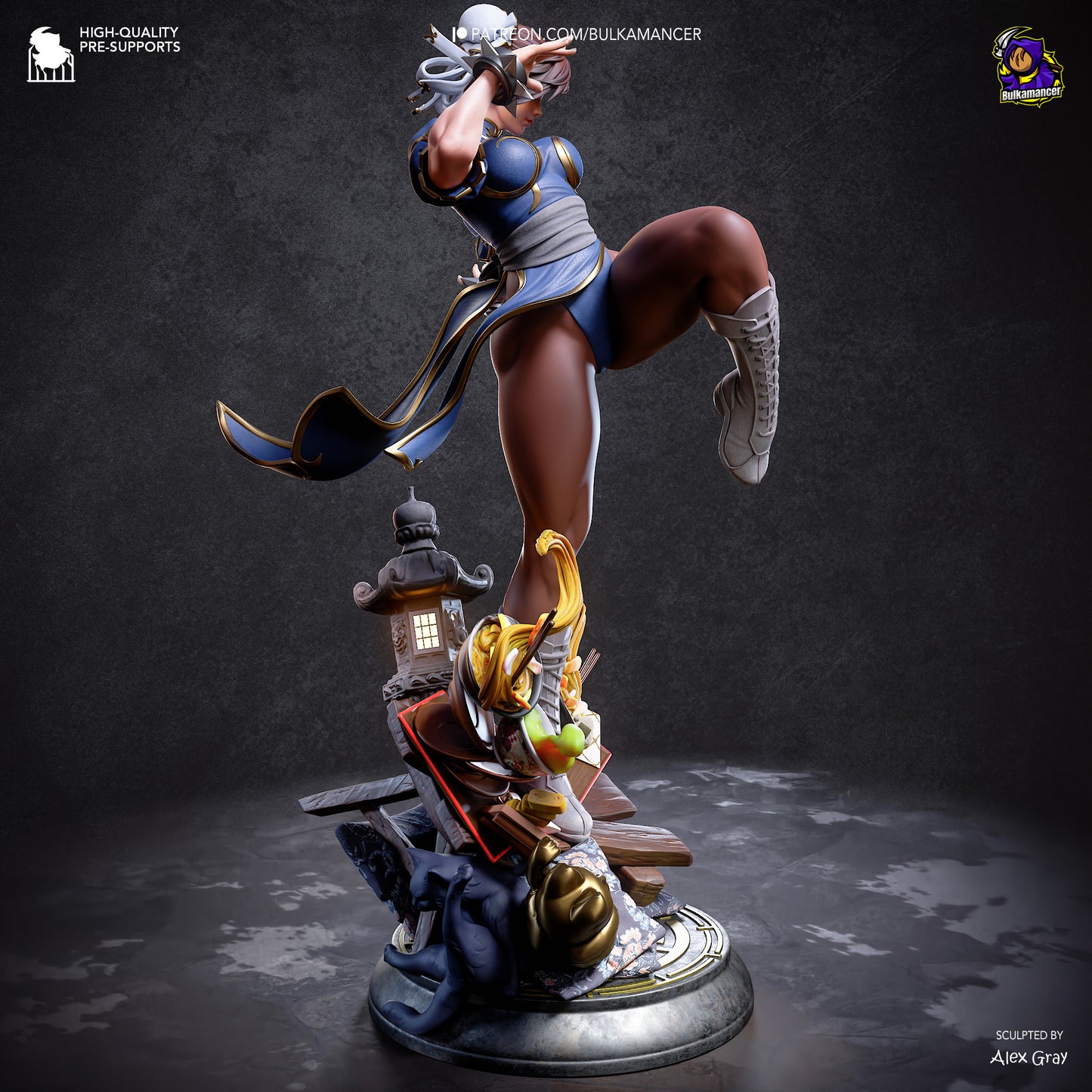 Chun-Li - Street Fighter - Parte 2 de diorama - 24,9 cm