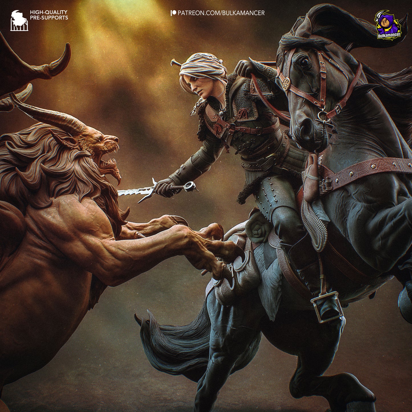 Diorama Duelo contra la Bestia - 39,2 cm
