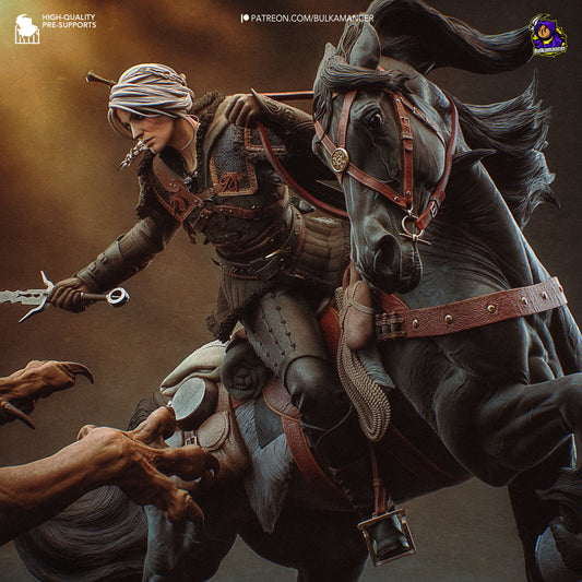 Ciri vs Manticore - The Witcher - 53.5 cm
